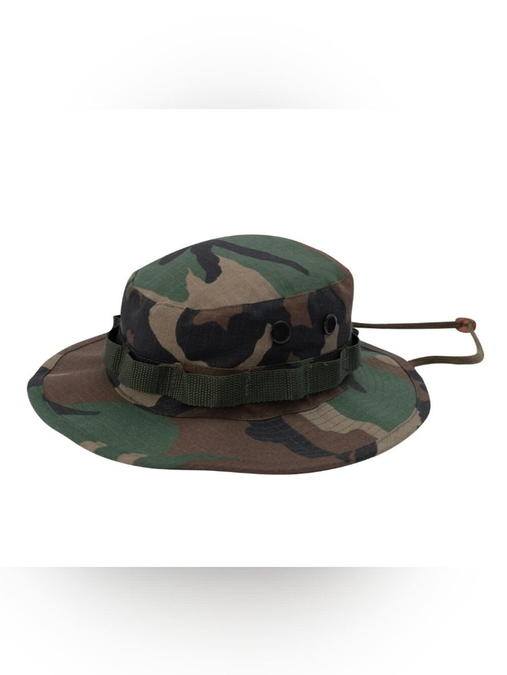 Rothco Ripstop Boonie Hat – Woodland Camo Size 7¼
